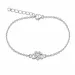 hjärta infinity armband i silver