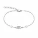hjärta infinity armband i silver