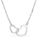 hjärta halsband i silver