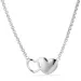 hjärta halsband i silver