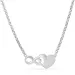 hjärta infinity halsband i silver