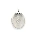 Oval 20 x 25 mm medaljong i silver