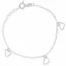 hjärta armband i silver