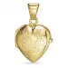 14 x 16 mm hjärta medaljong i 9 karat guld