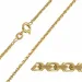 BNH Anker facet armband i 8 karat guld 18,5 cm x 1,6 mm