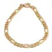 figaroarmband i 14 karat guld 17 cm x 3,4 mm