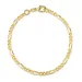 figaroarmband i 8 karat guld 17 cm x 3,4 mm