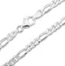 figarohalskedja i silver 40 cm x 4,6 mm