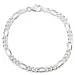 figaroarmband i silver 21 cm x 9,2 mm