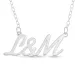 initial Namnhalsband med hänge i silver - My Letter