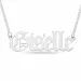 Elegant namnhalsband i silver