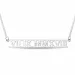 Namnhalsband med hänge i silver - My Letter