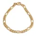 figaroarmband i 14 karat guld 21 cm x 3,4 mm