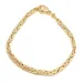 kungalänk armband i 14 karat guld 18,5 cm x 2,8 mm
