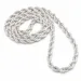 BNH cordel halsband i silver 60 cm x 4,5 mm
