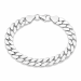 BNH panzerarmband i silver 21 cm x 8,6 mm