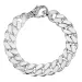 BNH panzerarmband i silver 21 cm x 10,5 mm