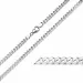 Bnh panzerhalskedja i silver 45 cm x 4,0 mm