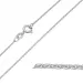 Enkel BNH Anker runda halsband i 14 karat vitguld 42 - 45 cm x 1,2 mm