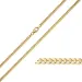 BNH panzerhalskedja i 8 karat guld 55 cm x 2,4 mm