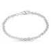 BNH Anker runda armband i silver 21 cm x 4,0 mm