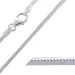 BNH slangearmband i silver 17 cm x 1,2 mm