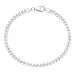BNH panzerarmband i silver 18,5 cm x 4,0 mm