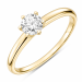 0,50 ct lab grown diamant solitärring i 9 karat guld 0,50 ct