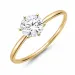 0,50 ct lab grown diamant solitärring i 9 karat guld 0,50 ct