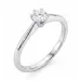 lab grown diamant solitärring i silver