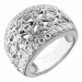 Bred zirkon silver ring i silver