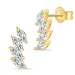 zirkon örhängen i förgyllt silver