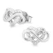 infinity zirkon örhängestift i silver