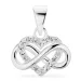 infinity zirkon hängen i silver