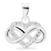 infinity zirkon hängen i silver