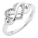 infinity zirkon ring i silver