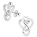 infinity zirkon örhängen i silver