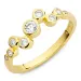 zirkon ring i förgyllt silver - Bubbly Sparkle