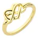 infinity ring i förgyllt silver - Amoré