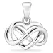 hjärta infinity hängen i silver - Amoré
