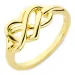 infinity ring i förgyllt silver - Amoré