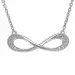Infinity halsband i silver med hängen i silver