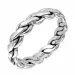 kedja ring i oxiderat sterlingsilver