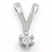 diamant solitärberlock i 14  carat vitguld 0,05 ct