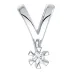 diamant solitärberlock i 14 carat vitguld 0,05 ct