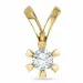 diamant solitärberlock i 14 carat guld 0,50 ct