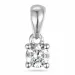 diamant solitärberlock i 14  carat vitguld 0,20 ct