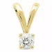 diamant solitärberlock i 14  carat guld 0,20 ct