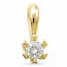 diamant solitärberlock i 14 carat guld 0,20 ct