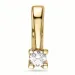 diamant solitärberlock i 14  carat guld 0,10 ct